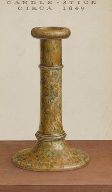 Candlestick, c. 1937. Creator: Roy Williams