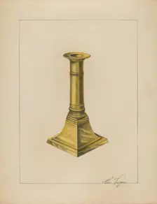 Candlestick, c. 1937. Creator: William Vergani