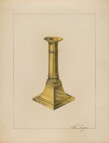 Candlestick, c. 1937. Creator: William Vergani