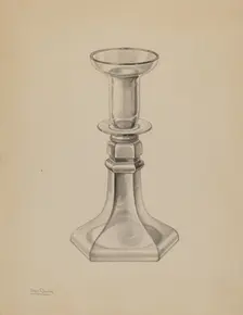 Candlestick, c. 1938. Creator: Charles Caseau