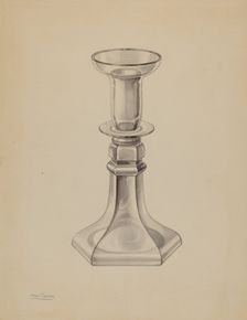 Candlestick, c. 1938. Creator: Charles Caseau