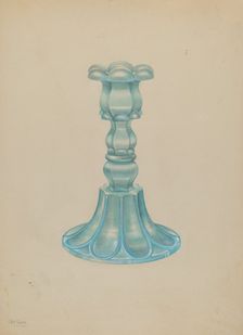 Candlestick, c. 1938. Creator: Charles Caseau