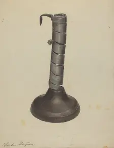 Candlestick, c. 1938. Creator: Charles Garjian