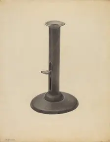 Candlestick, c. 1938. Creator: Benjamin Resnick