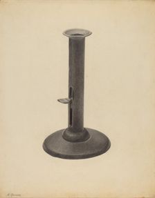 Candlestick, c. 1938. Creator: Benjamin Resnick