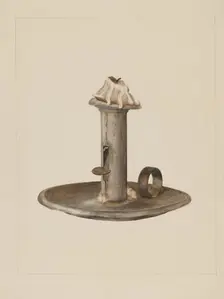 Candlestick, c. 1938. Creator: Eldon Allen