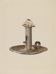 Candlestick, c. 1938. Creator: Eldon Allen