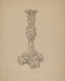 Candlestick, c. 1938. Creator: John Dana