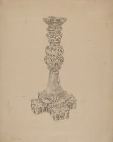 Candlestick, c. 1938. Creator: John Dana