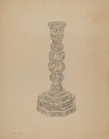 Candlestick, c. 1938. Creator: John Dana