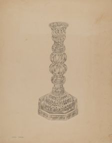 Candlestick, c. 1938. Creator: John Dana