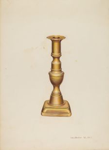 Candlestick, c. 1938. Creator: Leslie Macklem