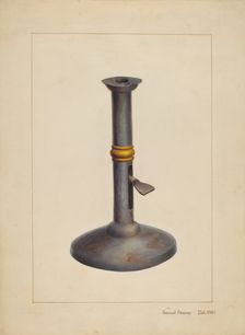 Candlestick, c. 1938. Creator: Samuel Fineman
