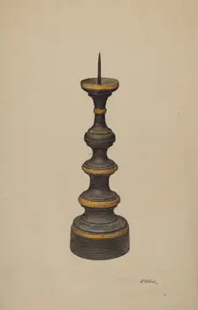Candlestick, c. 1938. Creator: Paul Ward