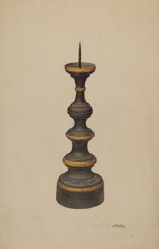 Candlestick, c. 1938. Creator: Paul Ward