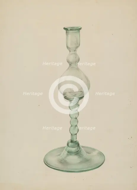 Candlestick, c. 1939. Creator: Elisabeth Fulda.