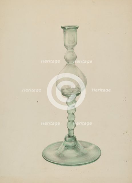 Candlestick, c. 1939. Creator: Elisabeth Fulda.