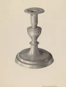 Candlestick, c. 1939. Creator: Fritz Boehmer
