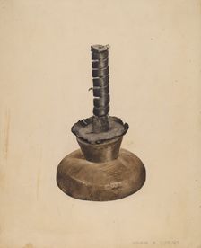 Candlestick, c. 1939. Creator: Howard Lumbard