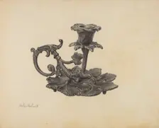 Candlestick, c. 1939. Creator: Helen Hobart