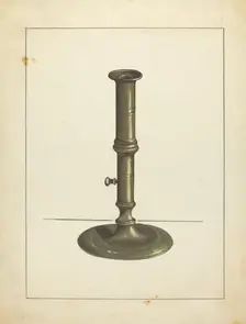 Candlestick, c. 1939. Creator: Jules Lefevere