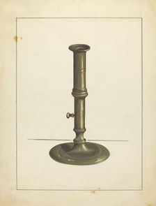 Candlestick, c. 1939. Creator: Jules Lefevere