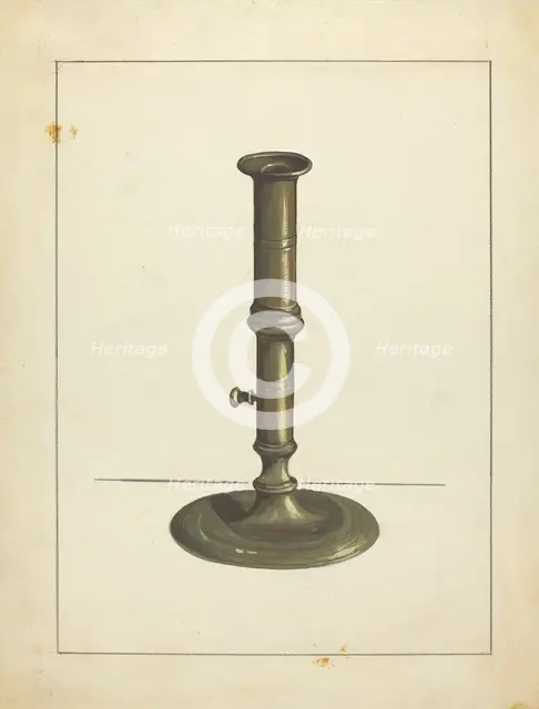Candlestick, c. 1939. Creator: Jules Lefevere.
