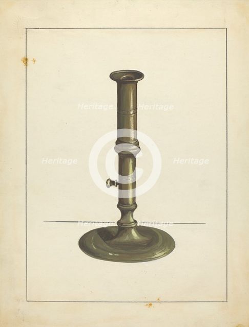 Candlestick, c. 1939. Creator: Jules Lefevere.