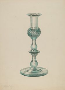 Candlestick, c. 1939. Creator: Michael Fenga
