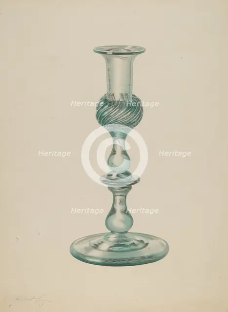 Candlestick, c. 1939. Creator: Michael Fenga.