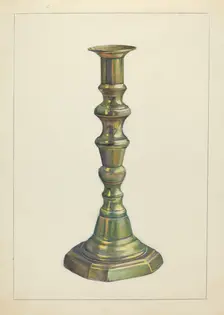 Candlestick, c. 1939. Creator: Mina Lowry