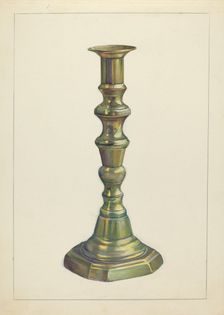 Candlestick, c. 1939. Creator: Mina Lowry