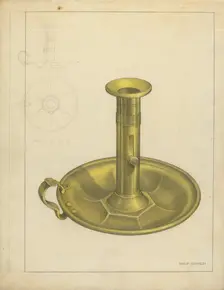 Candlestick, c. 1939. Creator: Philip Johnson