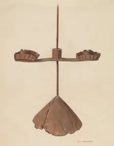 Candlestick, c. 1940. Creator: Carl Strehlau