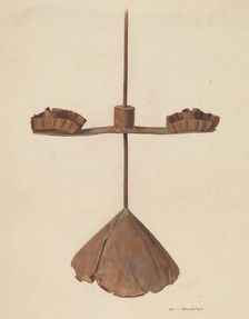 Candlestick, c. 1940. Creator: Carl Strehlau