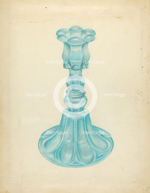 Candlestick, c. 1940. Creator: John Tarantino.
