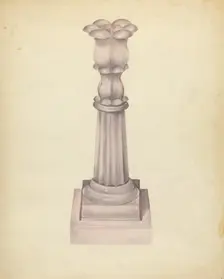 Candlestick, c. 1940. Creator: John Tarantino