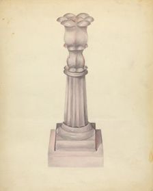 Candlestick, c. 1940. Creator: John Tarantino