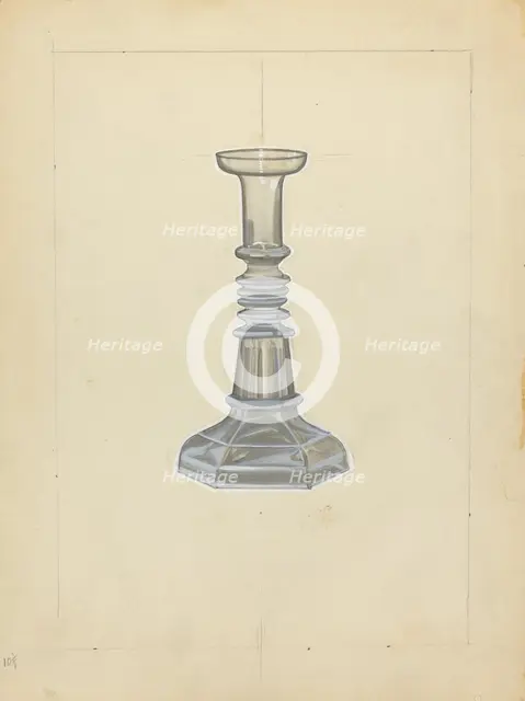 Candlestick, c. 1940. Creator: John Dana.