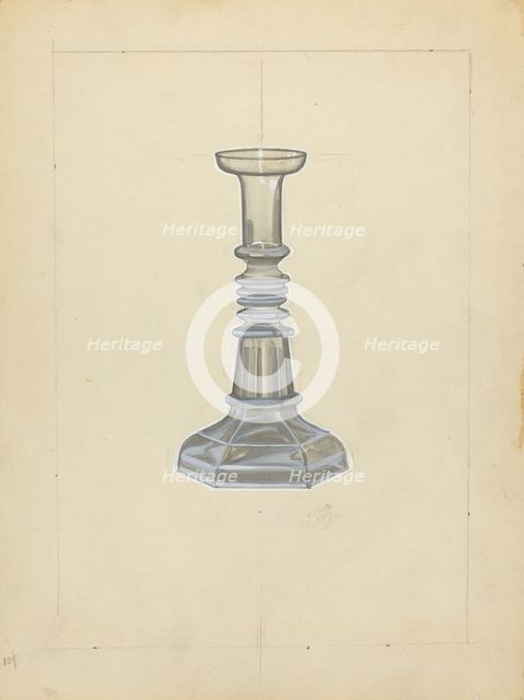 Candlestick, c. 1940. Creator: John Dana.