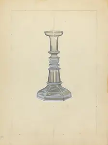 Candlestick, c. 1940. Creator: John Dana
