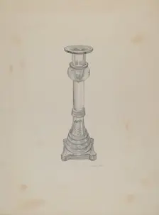 Candlestick, c. 1940. Creator: Joseph Mitry