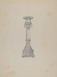 Candlestick, c. 1940. Creator: Joseph Mitry