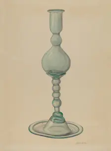 Candlestick, c. 1940. Creator: Janet Riza