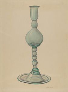 Candlestick, c. 1940. Creator: Janet Riza