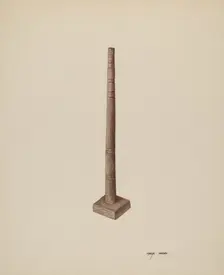 Candlestick, c. 1940. Creator: Mary Hansen