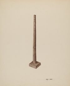 Candlestick, c. 1940. Creator: Mary Hansen