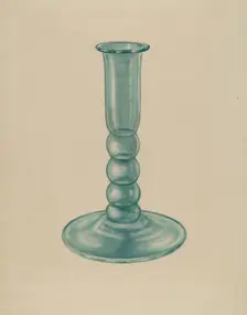 Candlestick, c. 1940. Creator: Unknown