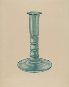 Candlestick, c. 1940. Creator: Unknown