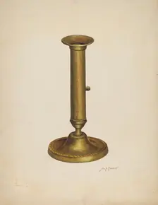 Candlestick, c. 1941. Creator: Sydney Roberts